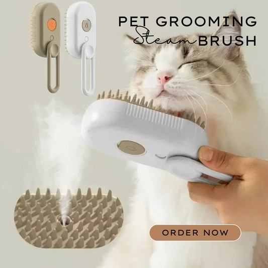 Pet Grooming Steam Brush