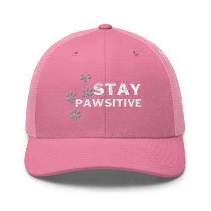 Stay Pawsitive Cap- Pink
